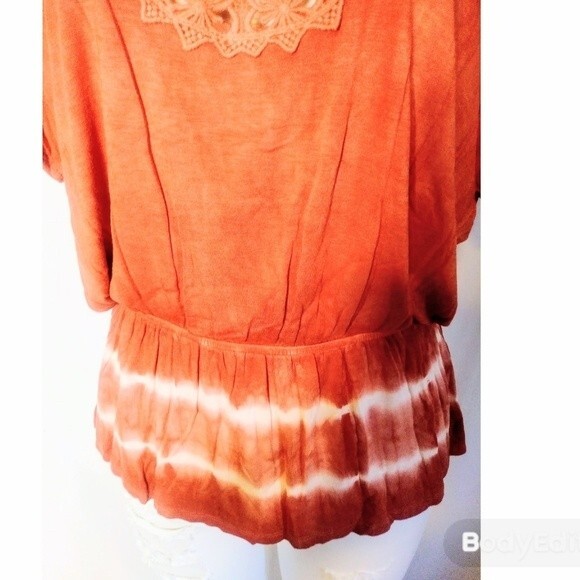 Orange Tie Dyed Top S - Picture 4 of 6